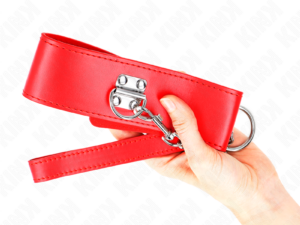 KINK - COLLAR CON CORREA 65 CM ANCHO ROJO AJUSTABLE 33.5-41 CM X 5 CM - Imagen 4