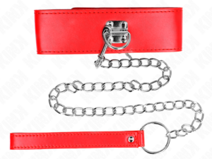 KINK - COLLAR CON CORREA 65 CM ANCHO ROJO AJUSTABLE 33.5-41 CM X 5 CM - Imagen 3