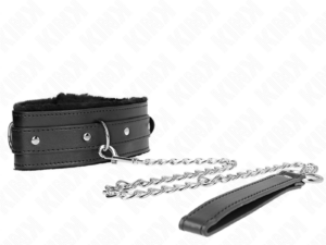 KINK - COLLAR CON CORREA 65 CM CON RESTRICCIONES NEGRO AJUSTABLE 36-42 CM X 5.5 CM - Imagen 3