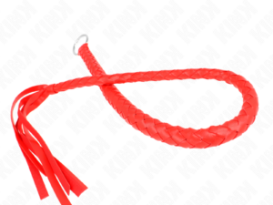 KINK - LÁTIGO DE SERPIENTE CON ANILLO DE MANO ROJO 65 CM - Imagen 5