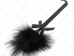 KINK - MASAJEADOR DE CUERDA DE NAILON CON PLUMAS PARA COSQUILLAS Y LAZO NEGRO 25 CM - Imagen 4