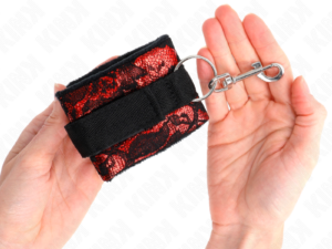 KINK - MUÑEQUERAS DISEÑO ESCÁNDALO ROJO-NEGRO - Imagen 3