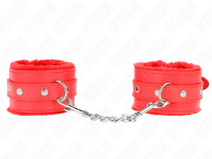 KINK - MUÑEQUERAS FORRADAS PREMIUM ROJO CON CORREA ROJO AJUSTABLE 17-29 CM X 6 CM - Imagen 1