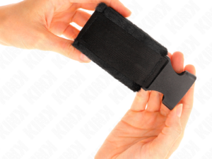 KINK - MUÑEQUERAS NYLON NEGRO MODELO 1 AJUSTABLE 25-35 CM X 6 CM - Imagen 3