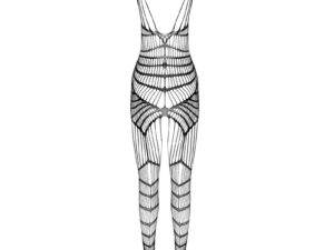 PASSION - BS 102 BODYSTOCKING BLANCO TALLA ÚNICA - Imagen 3