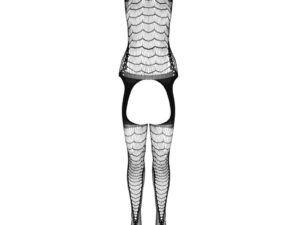 PASSION - BS 104 BODYSTOCKING ROJO TALLA ÚNICA - Imagen 3
