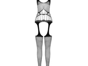 PASSION - BS 106 BODYSTOCKING NEGRO TALLA ÚNICA - Imagen 3
