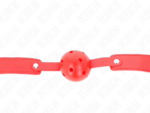 KINK - MORDAZA DE BOLA 4.5 CM TRANSPIRABLE ROJO 65 x 2.5 CM - Imagen 4