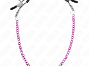 KINK - PINZAS PARA PEZONES CON CADENA VIOLETA 30 CM - Imagen 3