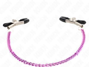 KINK - PINZAS PARA PEZONES CON CADENA VIOLETA 30 CM - Imagen 4
