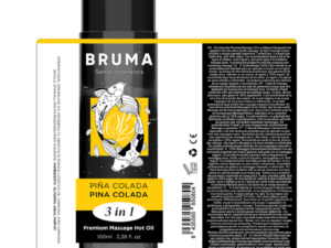 BRUMA - ACEITE DE MASAJE PREMIUM EFECTO CALOR SABOR PIÑA COLADA 3 EN 1 - 100 ML - Imagen 5