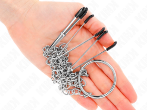 KINK - PINZAS PARA PEZONES Y CLÍTORIS CON CADENA 30 CM MODELO 1 - Imagen 3