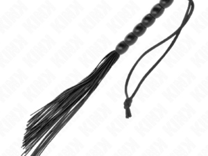 KINK - MINI LÁTIGO DE SILICONA CON AGARRE 6 BOLAS NEGRO 26 CM - Imagen 5
