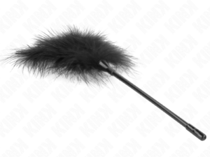 KINK - PLUMAS PARA COSQUILLAS NEGRO USADO PARA EL KIT BONDAGE 27 CM - Imagen 4