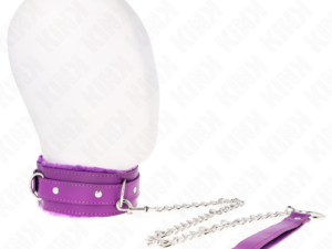 KINK - COLLAR CON CORREA 65 CM CON RESTRICCIONES MORADO AJUSTABLE 36-42 CM X 5.5 CM - Imagen 2