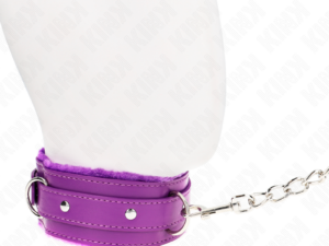 KINK - COLLAR CON CORREA 65 CM CON RESTRICCIONES MORADO AJUSTABLE 36-42 CM X 5.5 CM - Imagen 3