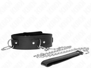 KINK - COLLAR CON CORREA 65 CM 3 ANILLOS MODELO 2 AJUSTABLE 36-43 CM X 5 CM - Imagen 1