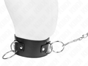 KINK - COLLAR CON CORREA 65 CM 3 ANILLOS MODELO 2 AJUSTABLE 36-43 CM X 5 CM - Imagen 2