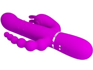 PRETTY LOVE - CAMMY TRIPLE VIBRADOR MULTIFUNCIÓN 4 EN 1 ROSA - Imagen 5