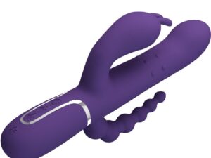PRETTY LOVE - CAMMY TRIPLE VIBRADOR MULTIFUNCIÓN 4 EN 1 MORADO - Imagen 4