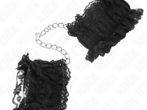 KINK - MUÑEQUERAS ELÁSTICAS DE ENCAJE NEGRO - Imagen 3