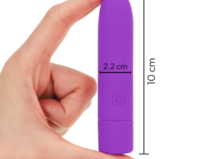 INTENSE - SYMONE BALA VIBRADORA RECARGABLE POR USB 8 VIBRACIONES MORADO 10 X 2.2 CM - Imagen 5
