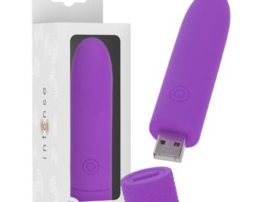 INTENSE - SYMONE BALA VIBRADORA RECARGABLE POR USB 8 VIBRACIONES MORADO 10 X 2.2 CM - Imagen 2