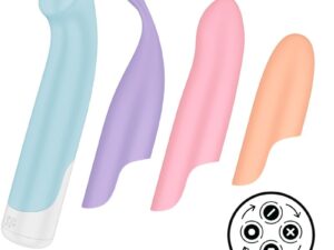 SATISFYER - PLAYFUL FOUR SET VIBRADORES 4 EN 1 + POWER BULLET - Imagen 1