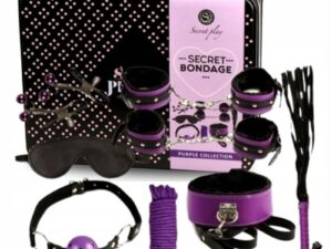 SECRETPLAY - BDSM SET 8PCS LILA / NEGRO - Imagen 3