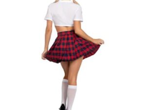 LEG AVENUE - DISFRAZ COLEGIALA CLÁSICO ROJO S/M - Imagen 5
