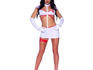 LEG AVENUE - DISFRAZ ENFERMERA SEXY BLANCO M - Imagen 4