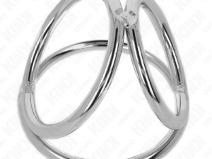 KINK - ANILLO PENE TRIPLE METAL CROMADO 3.2 CM A 4.5 CM - Imagen 5