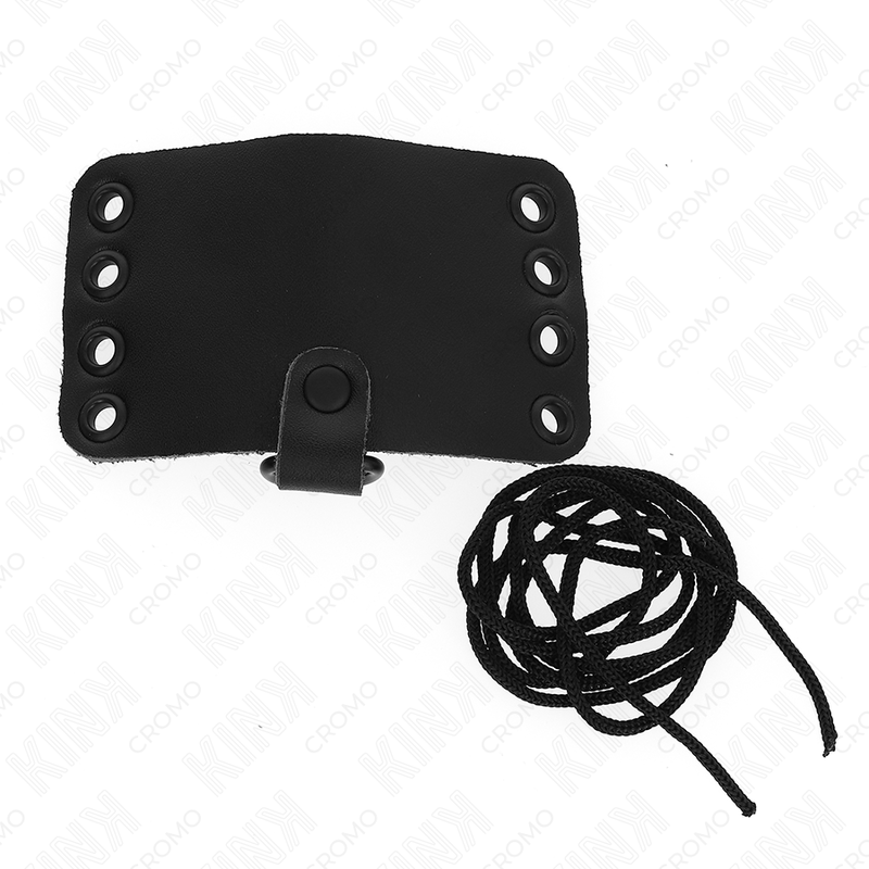 KINK - ANILLO PENE CUERO CON CIERRE DE ENCAJE Y CORDONES - Imagen 3