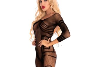 LIVCO CORSETTI FASHION - MONATA LC 17325 BODYSTOCKING CROTCHLESS NEGRO S/L - Imagen 1