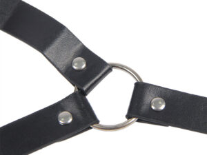 SUBBLIME - 953720 PINZAS PARA EL PECHO CON CORREA DE CUERO BONDAGE NEGRO TALLA ÚNICA - Imagen 3