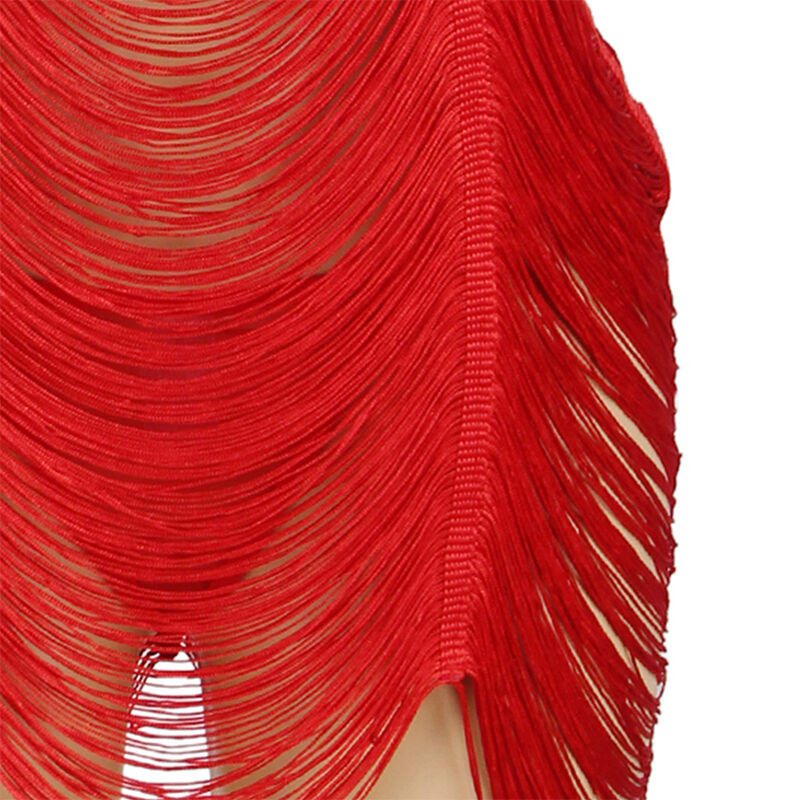 SUBBLIME - 954246 VESTIDO DE FLECOS + TANGA ROJO S/M - Imagen 4