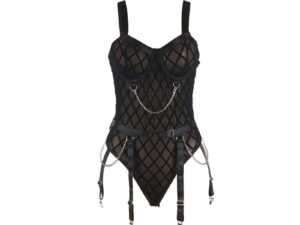 SUBBLIME - 954260 BODY CON CADENAS + LIGUEROS NEGRO S/M - Imagen 5