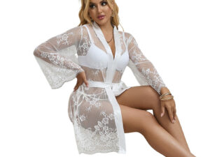 SUBBLIME - 954376 CAMISÓN DE MANGA LARGA CON DISEÑO FLORAL BLANCO L/XL - Imagen 3