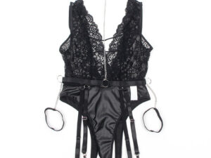 SUBBLIME - 954383 BODY SEXY CON LIGUEROS NEGRO S/M - Imagen 5