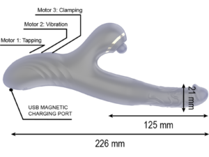 IBIZA - VIBRADOR HI-TECH RABITT CLITORIAL POTENTE Y DOBLE WAVE TWO DRAGONS - Imagen 5