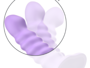 INTENSE - BRENDA VIBRADOR TALLA M DISEÑO EN ESPIRAL 10 VIBRACIONES MORADO CONTROL REMOTO - Imagen 5
