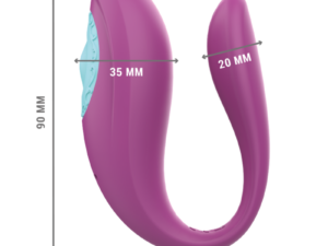 INTENSE - ANNIE ESTIMULADOR  VIBRADOR FORMA DE U MORADO CONTROL REMOTO - Imagen 4