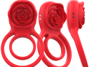 INTENSE - GAIL ROSA ESTIMULADORA 10 VIBRACIONES ROJO CONTROL REMOTO - Imagen 4