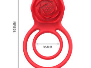 INTENSE - GAIL ROSA ESTIMULADORA 10 VIBRACIONES ROJO CONTROL REMOTO - Imagen 5