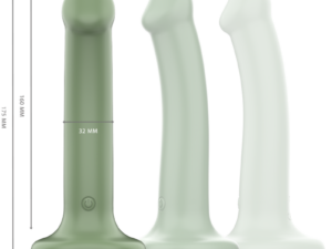 INTENSE - BECCA VIBRADOR CON VENTOSA 10 VIBRACIONES VERDE CONTROL REMOTO - Imagen 3