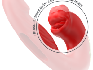 INTENSE - NATHY VIBRADOR DOBLE CON BOCA ESTIMULADORA MULTIFUNCIÓN ROJO - Imagen 5