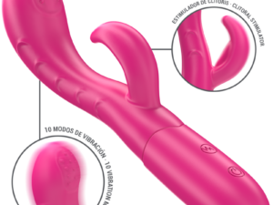 INTENSE - AMARA VIBRADOR CON LENGUA ESTIMULADORA 10 VIBRACIONES ROSA - Imagen 2