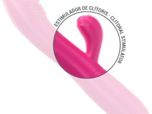 INTENSE - IVY VIBRADOR FLEXIBLE 10 VIBRACIONES CON LENGUA ESTIMULADORA ROSA - Imagen 5