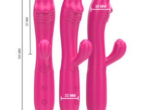 INTENSE - IVY VIBRADOR FLEXIBLE 10 VIBRACIONES CON LENGUA ESTIMULADORA ROSA - Imagen 3