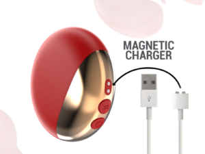 INTENSE - MARIAH VIBRADOR  ESTIMULADOR EN FORMA DE U 10 VIBRACIONES ROJO - Imagen 5